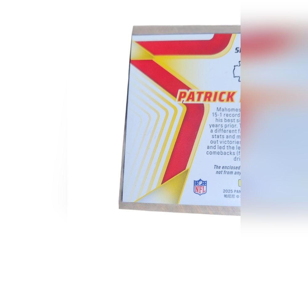 NFL Stars Patrick Mahomes II Trading Card Jersey/Memorabilla Kansas City Chiefs - Picture 9 of 16